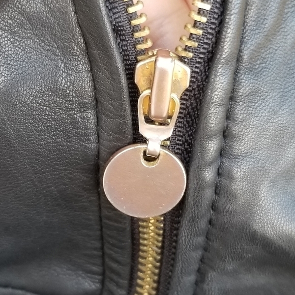 Vintage LNR oversized black leather jacket medium - Picture 8 of 9